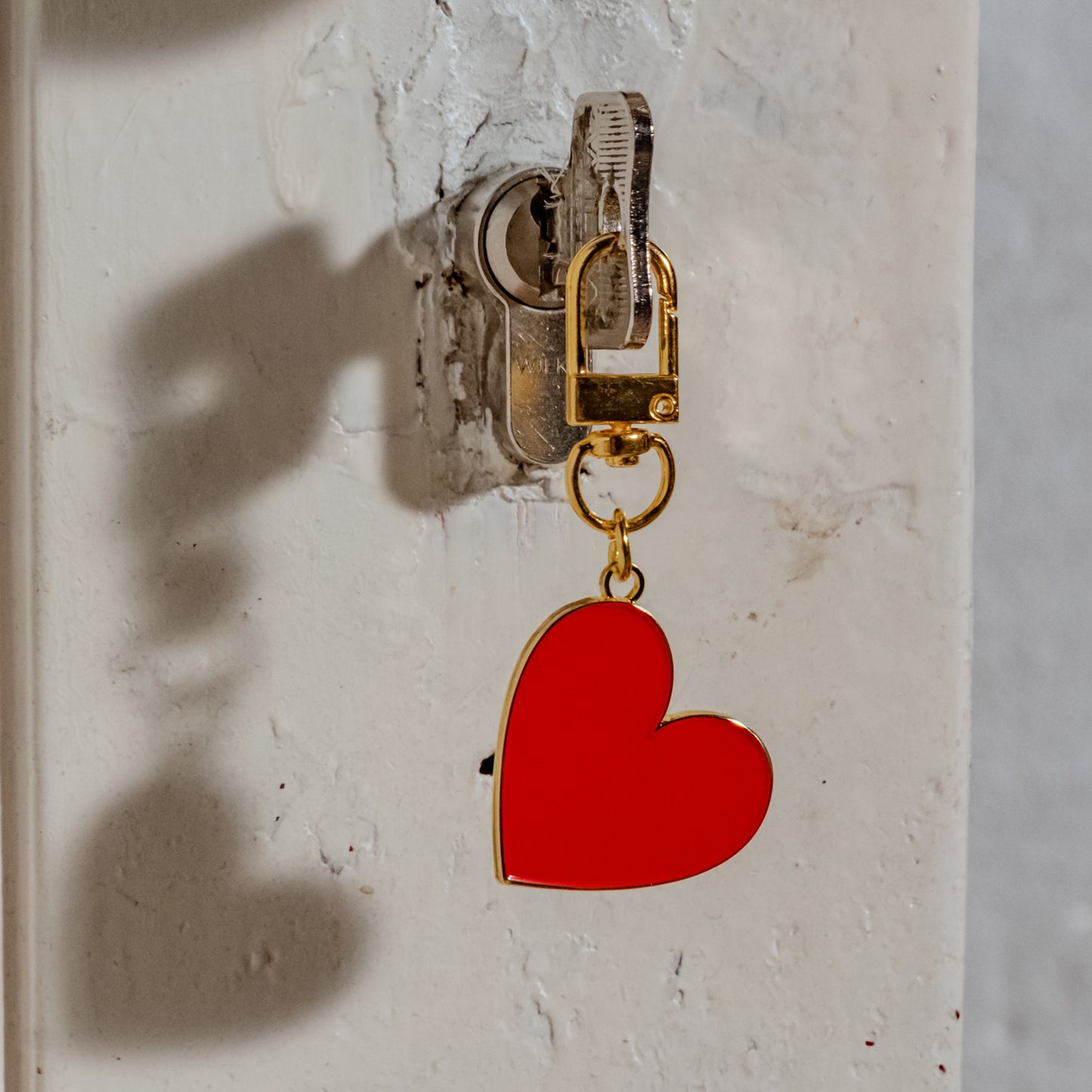 Porte-clés grand cœur rouge (VE = 6 pièces)