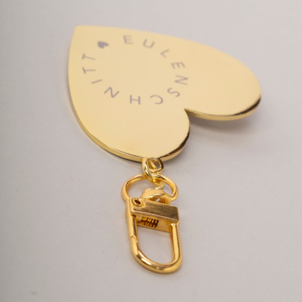 Keychain large heart pink (VE = 6 pieces)
