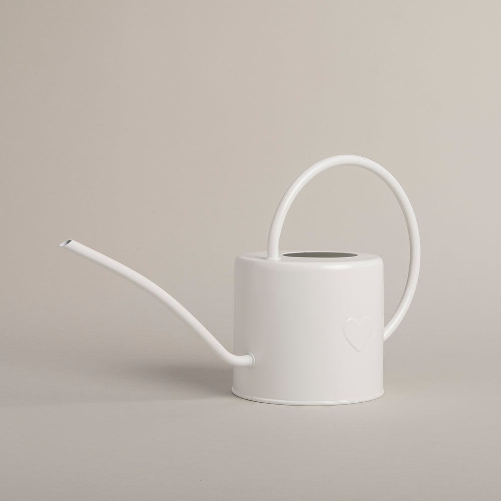 Watering Can Heart White (PU = 4 pcs)