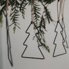Pendentif en métal Sapin en lot de 6 (VE = 4 lots)