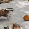 Enamel Becher Hearts (VE = 6 pcs)