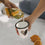 Becher émaillé cœur (VE = 6 pcs)
