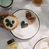 Assiette émaillée grand cœur (VE = 6 pcs)