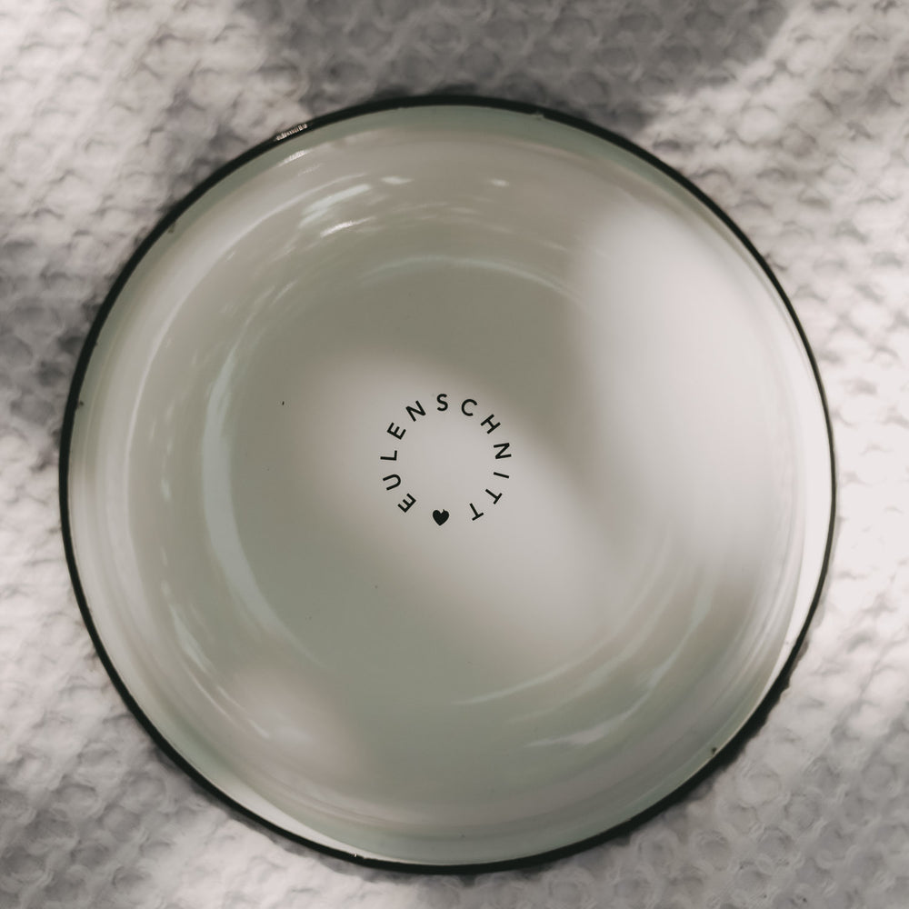 Assiette émaillée grand cœur (VE = 6 pcs)