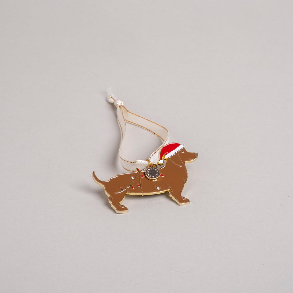 Baumschmuck Weihnachtsdackel (VE = 6 Stk.)