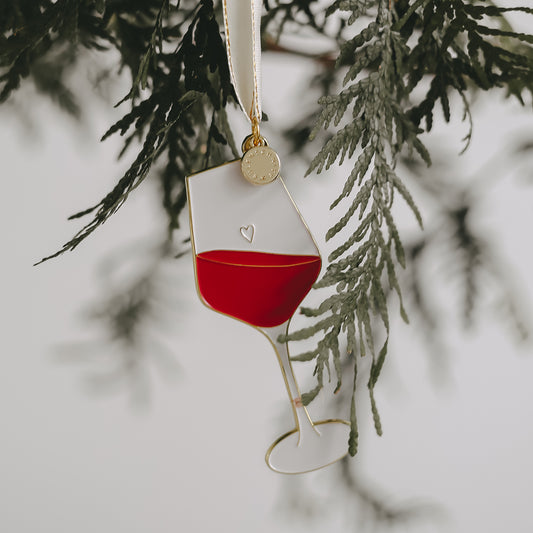 Décoration d'arbre Verre à vin (VE = 6 pcs.)