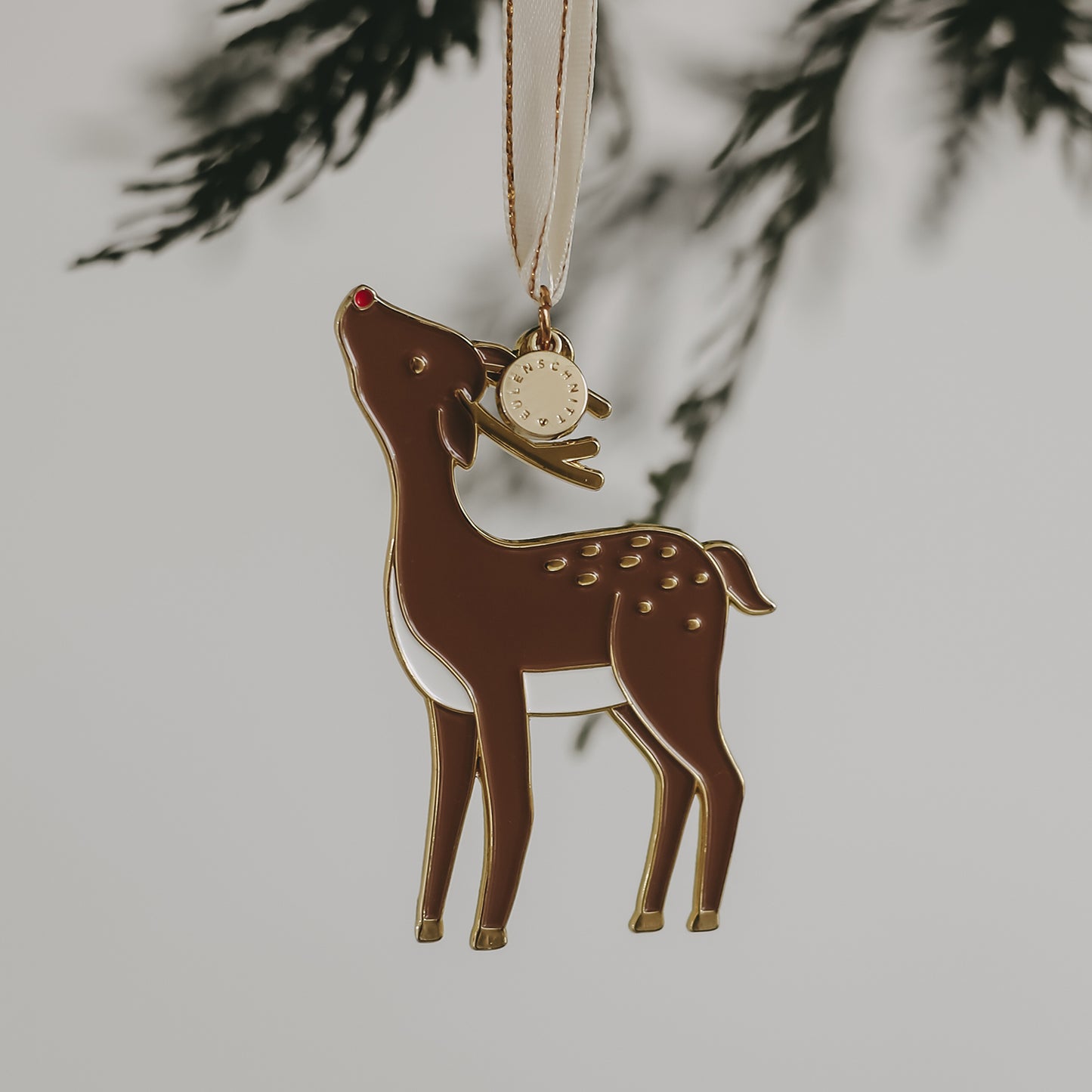 Décoration d'arbre Cerf (VE = 6 pcs.)