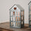 Maison en métal moyenne argent (VE = 4 pcs)