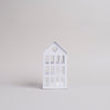 Maison en métal moyenne blanche (VE = 4 pcs)