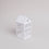 Maison en métal moyenne blanche (VE = 4 pcs)