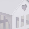 Maison en métal moyenne blanche (VE = 4 pcs)