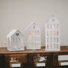 Maison en métal moyenne blanche (VE = 4 pcs)