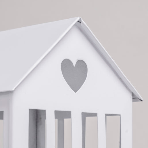 Maison en métal grande blanche (VE = 4 pcs)