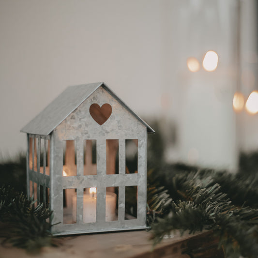 Metallhaus mini silber