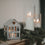 Maison métallique mini argenté