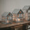 Maison métallique mini argenté