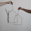 Couronne métallique maison lot de 2 (VE = 4 ensembles)