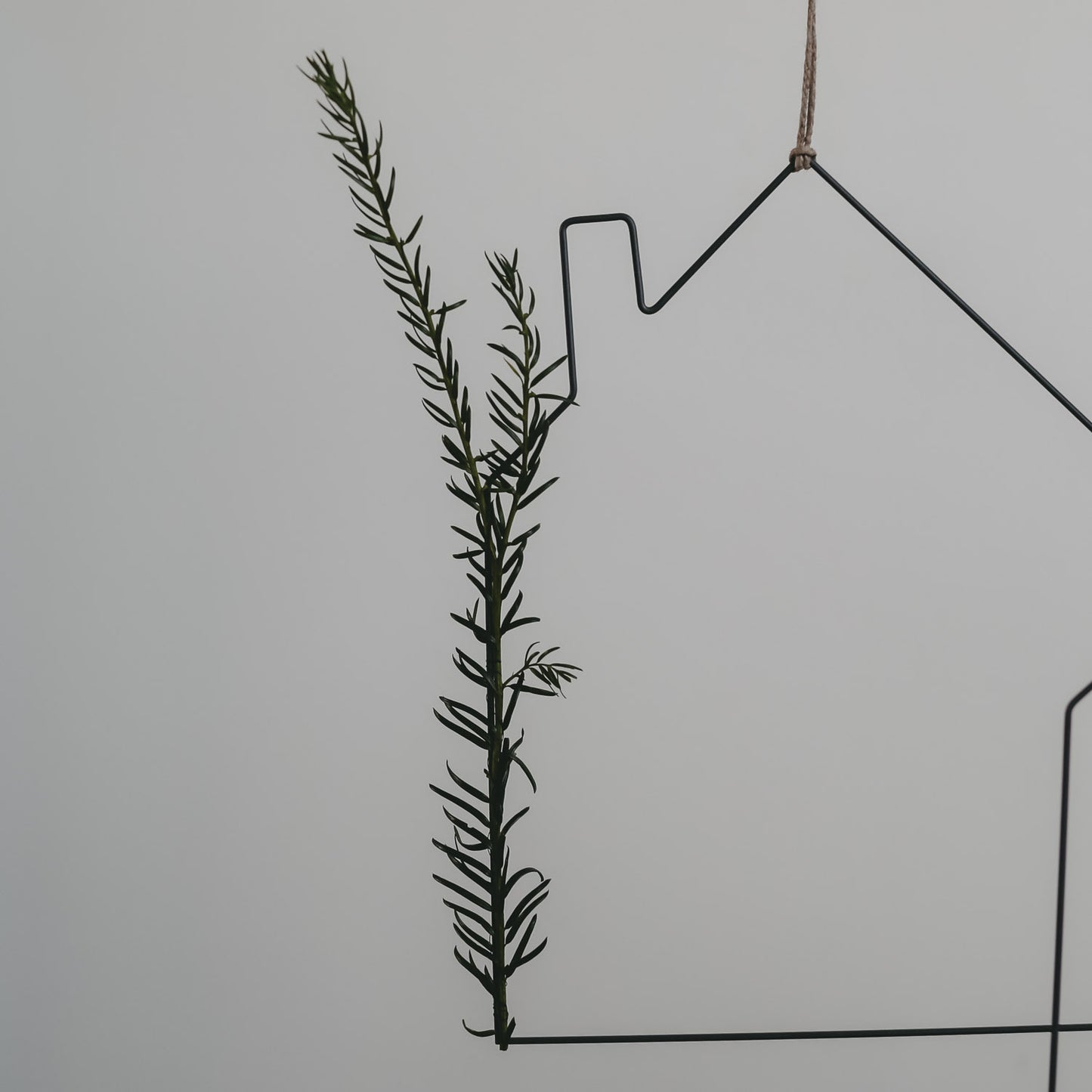 Couronne métallique maison lot de 2 (VE = 4 ensembles)