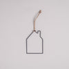 Pendentif en métal maison lot de 6 (VE = 4 lots)