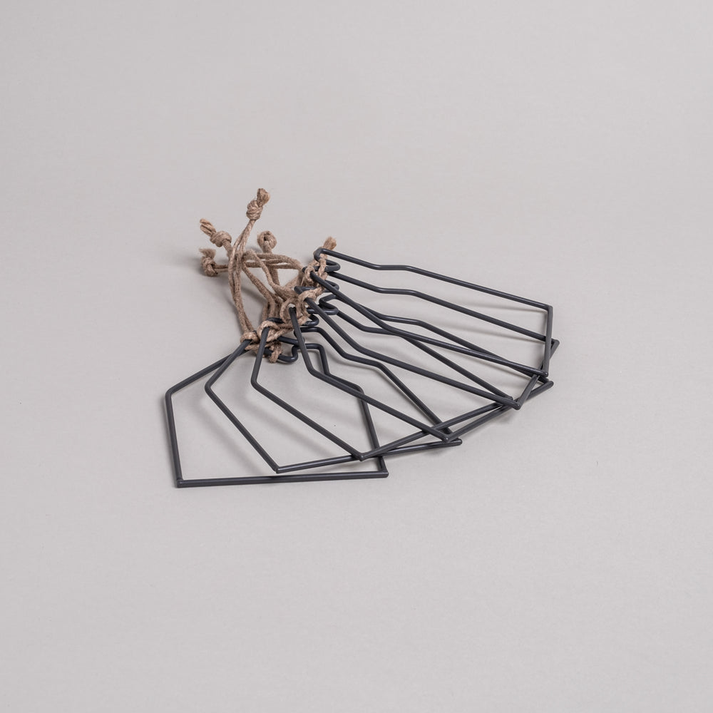 Pendentif en métal maison lot de 6 (VE = 4 lots)