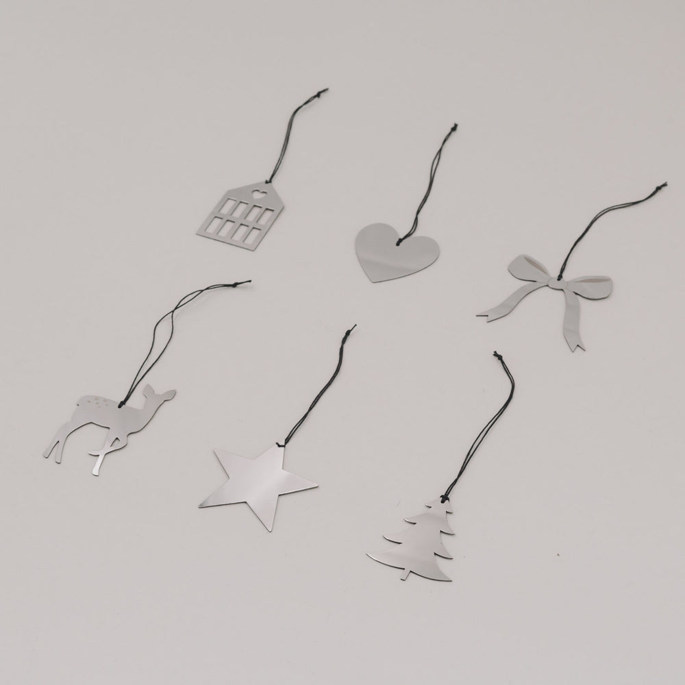 Anhänger Mix 6er Set Silber (VE = 8 Stk.)