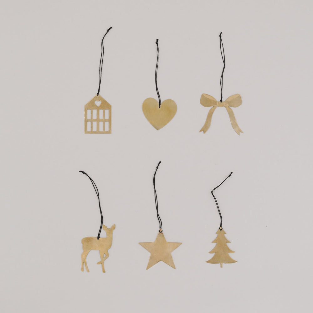 Anhänger Mix 6er Set Gold (VE = 8 Stk.)