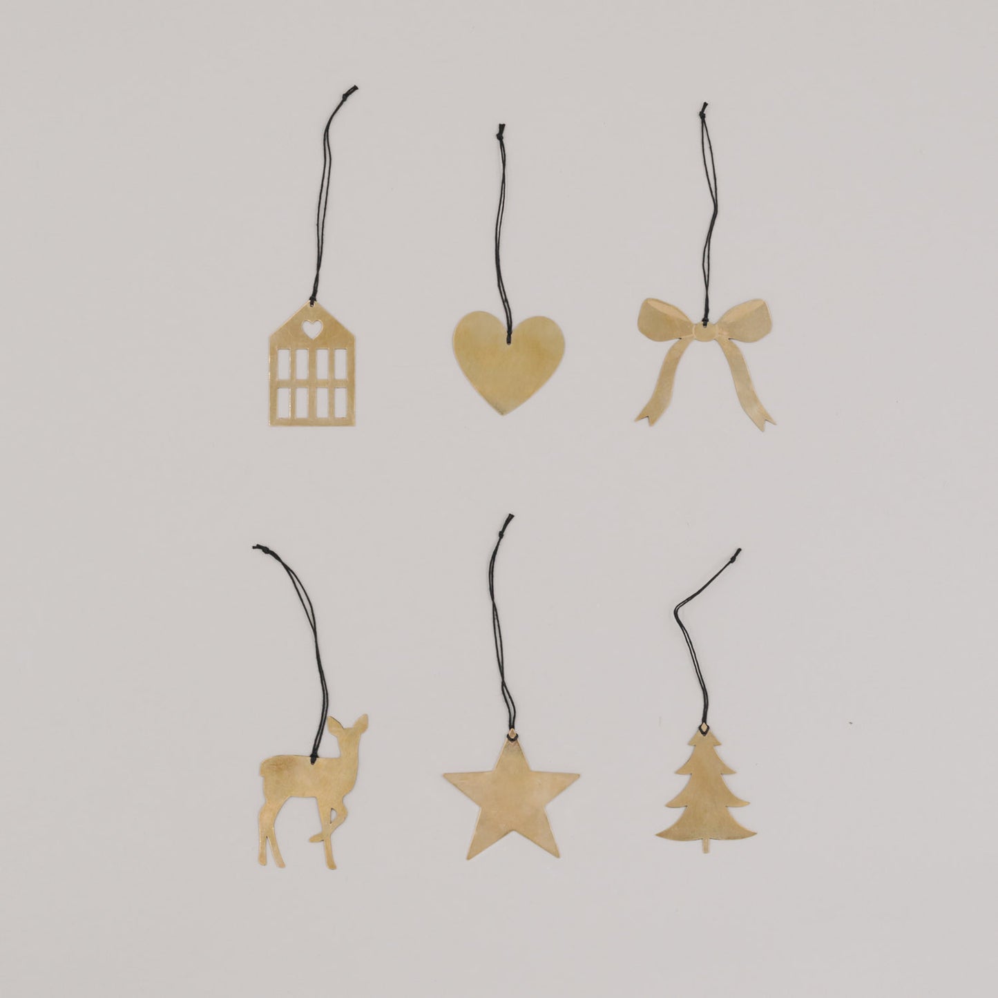 Anhänger Mix 6er Set Gold (VE = 8 Stk.)