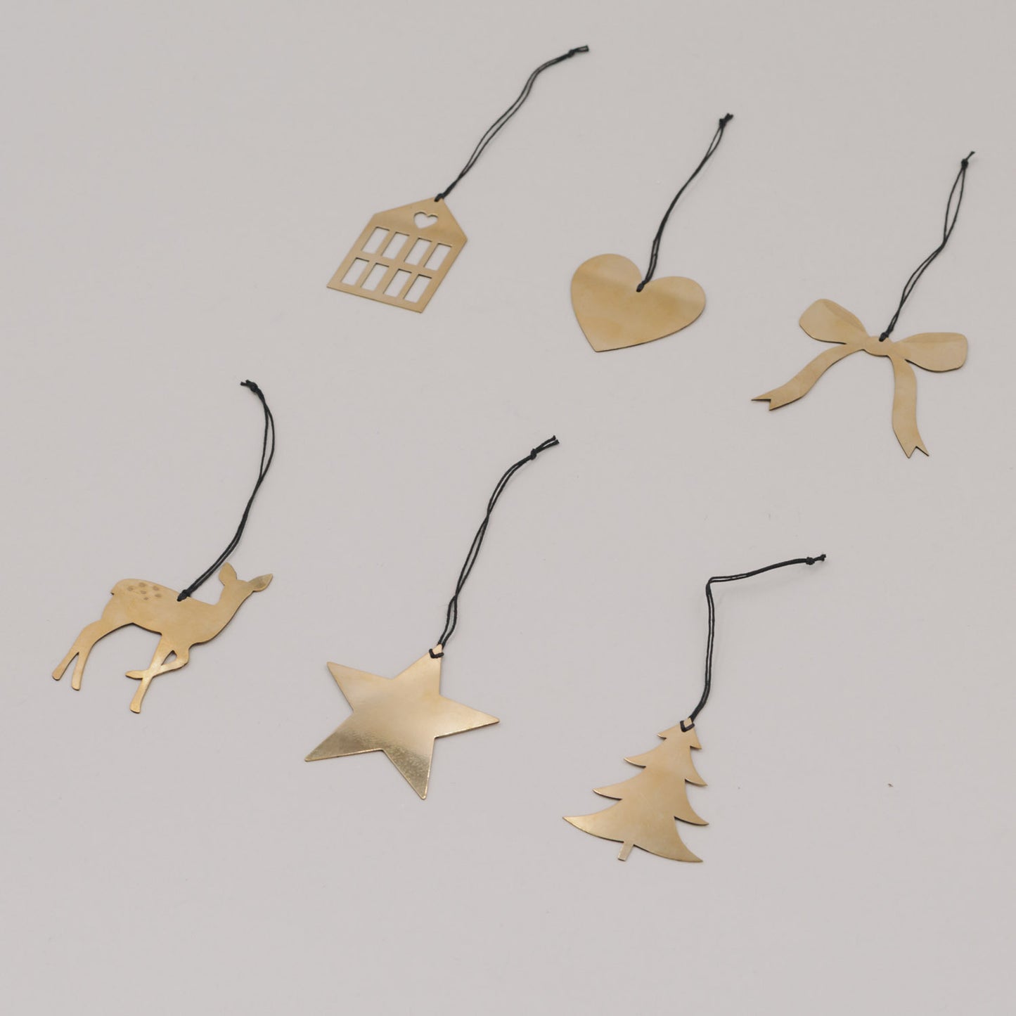 Anhänger Mix 6er Set Gold (VE = 8 Stk.)