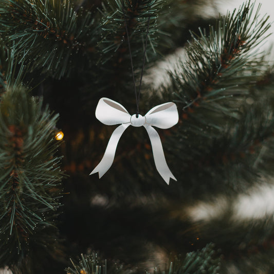 Anhänger Schleife 6er Set Silber (VE = 8 Stk.)