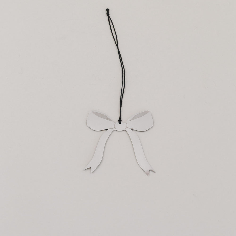 Anhänger Schleife 6er Set Silber (VE = 8 Stk.)