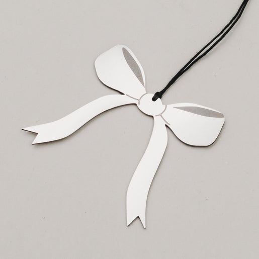 Anhänger Schleife 6er Set Silber (VE = 8 Stk.)