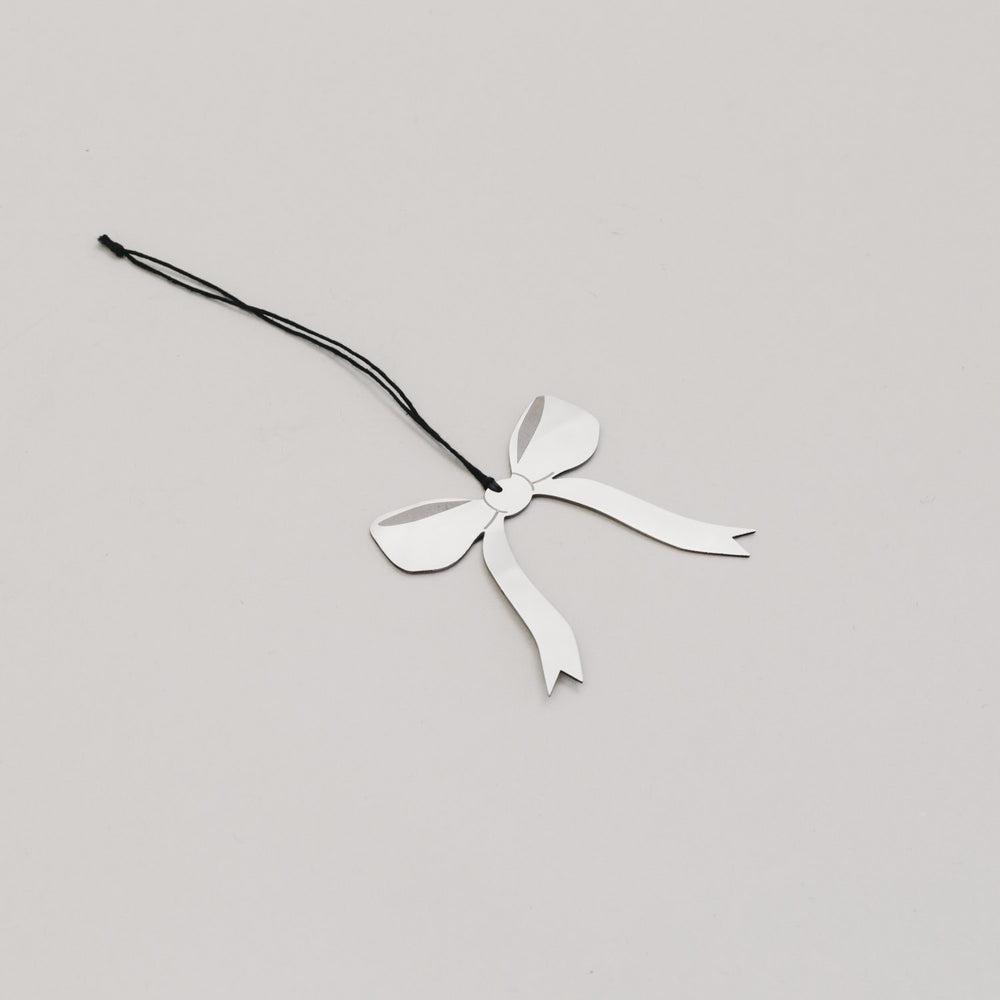 Anhänger Schleife 6er Set Silber (VE = 8 Stk.)