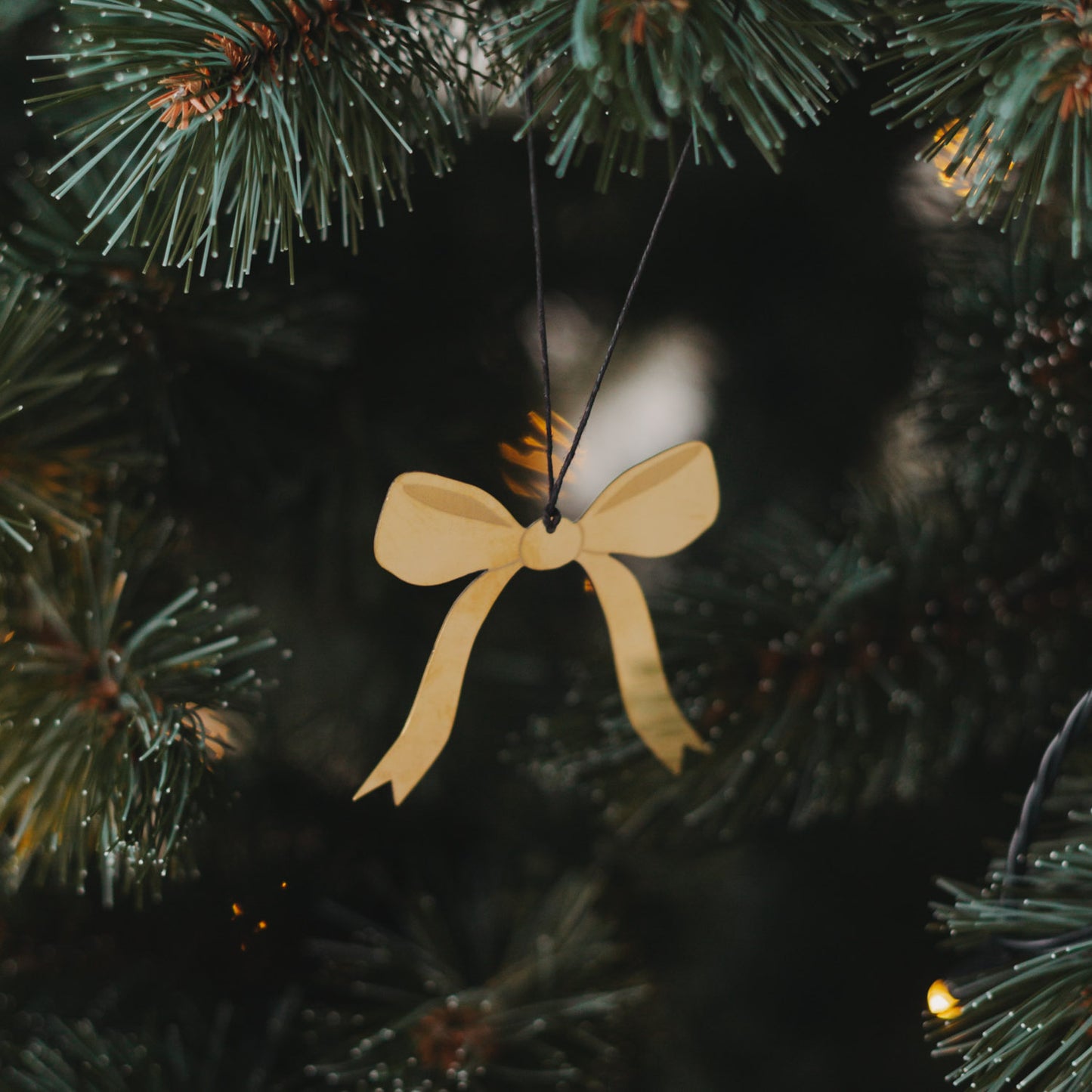 Anhänger Schleife 6er Set Gold (VE = 8 Stk.)