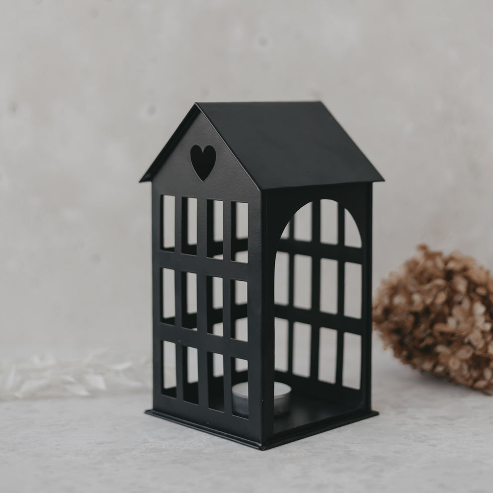 Metallhaus mittel Schwarz (VE = 4 Stk)