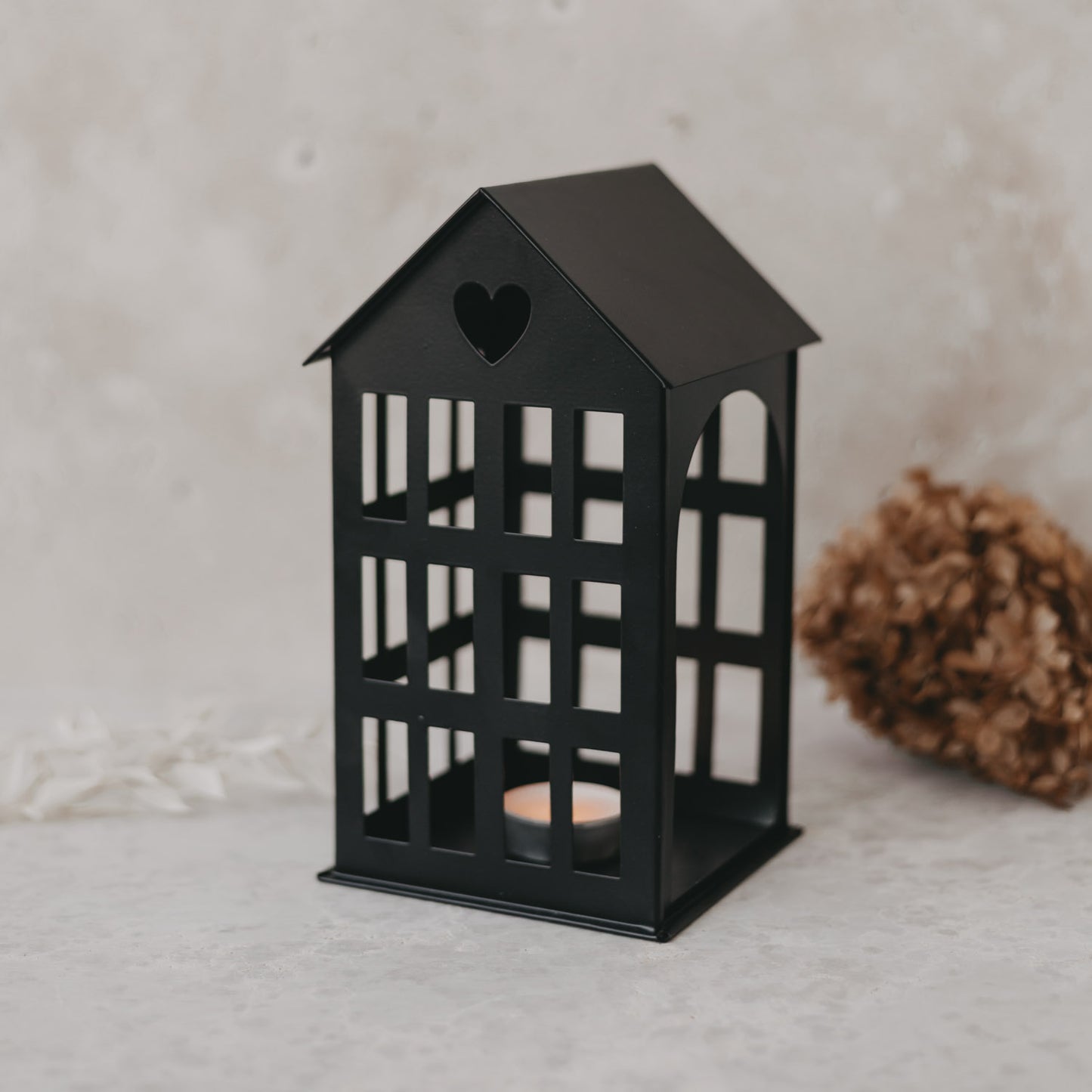 Metallhaus mittel Schwarz (VE = 4 Stk)