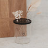 Metalldeckel Blumenhalter schwarz  (VE = 10 Stk)