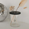 Metalldeckel Blumenhalter schwarz  (VE = 10 Stk)