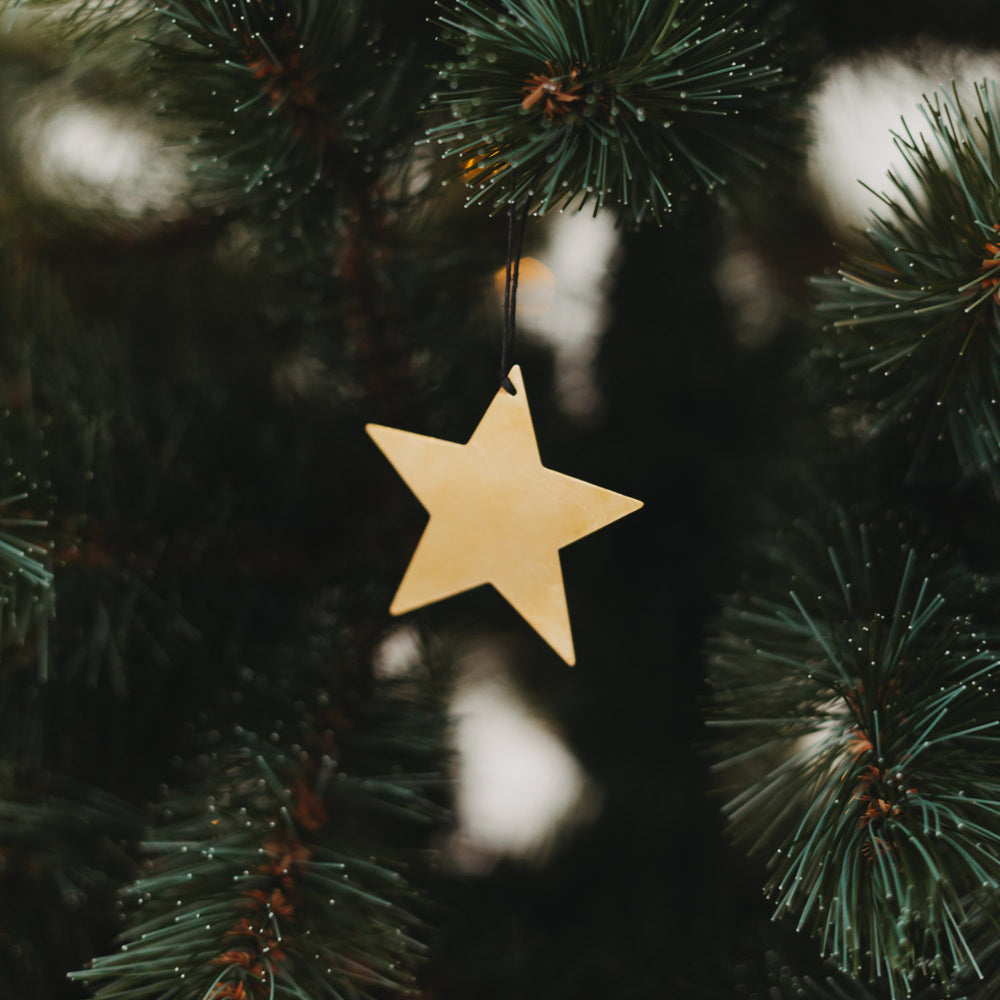 Anhänger Stern 6er Set Gold (VE = 8 Stk.)