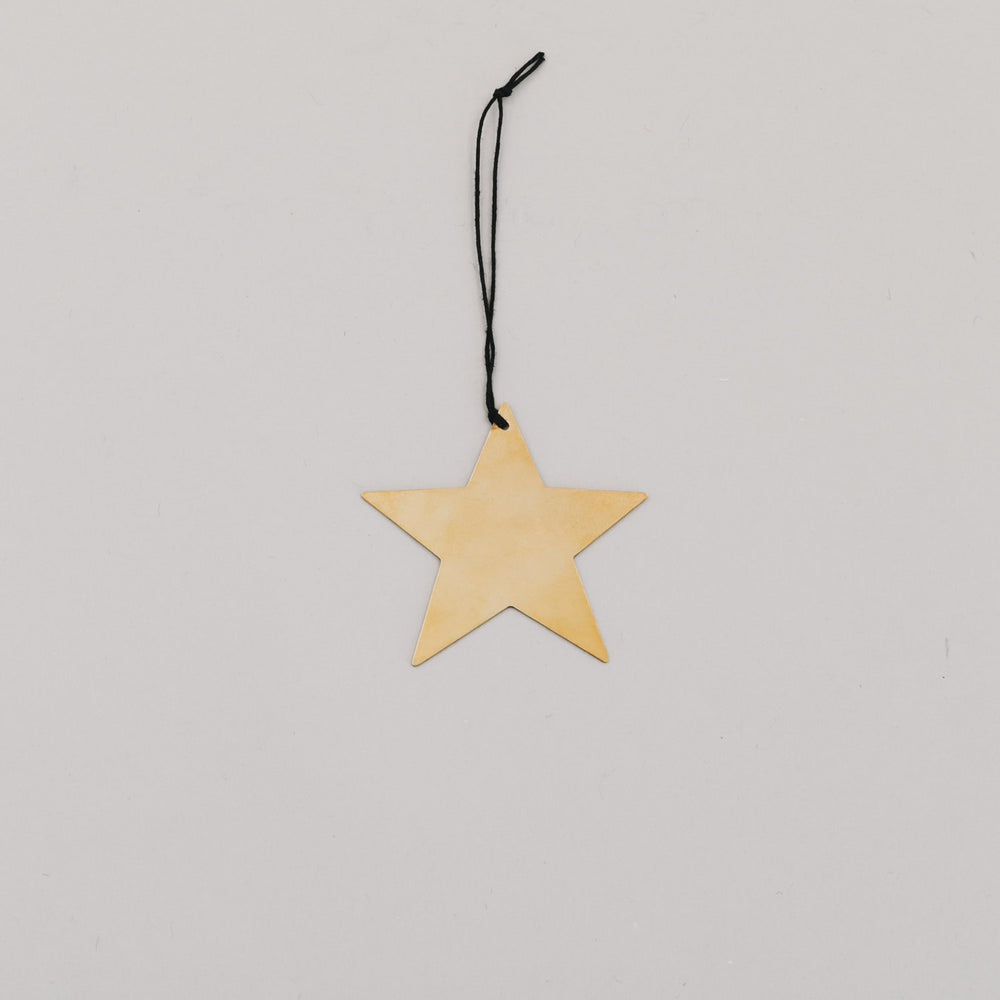 Anhänger Stern 6er Set Gold (VE = 8 Stk.)