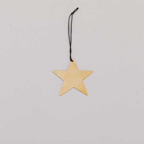 Anhänger Stern 6er Set Gold (VE = 8 Stk.)