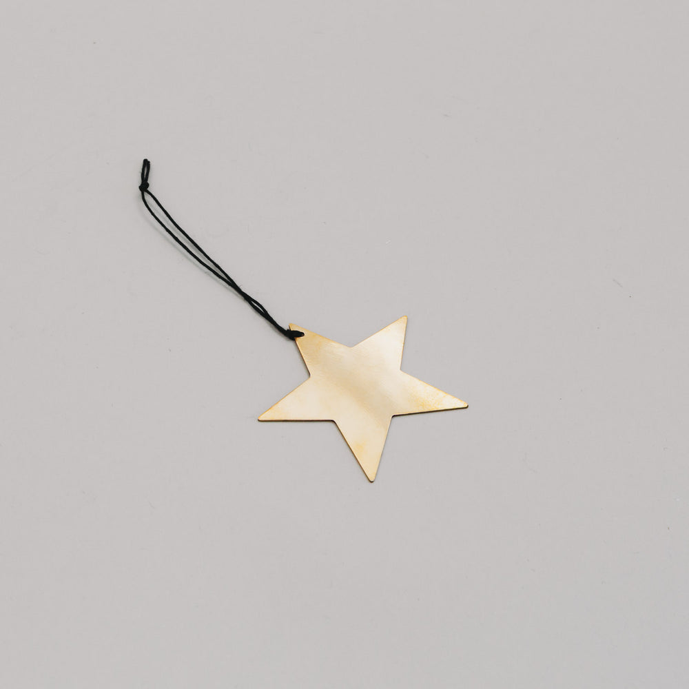 Anhänger Stern 6er Set Gold (VE = 8 Stk.)