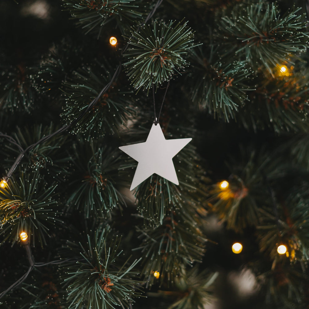 Anhänger Stern 6er Set Silber (VE = 8 Stk.)