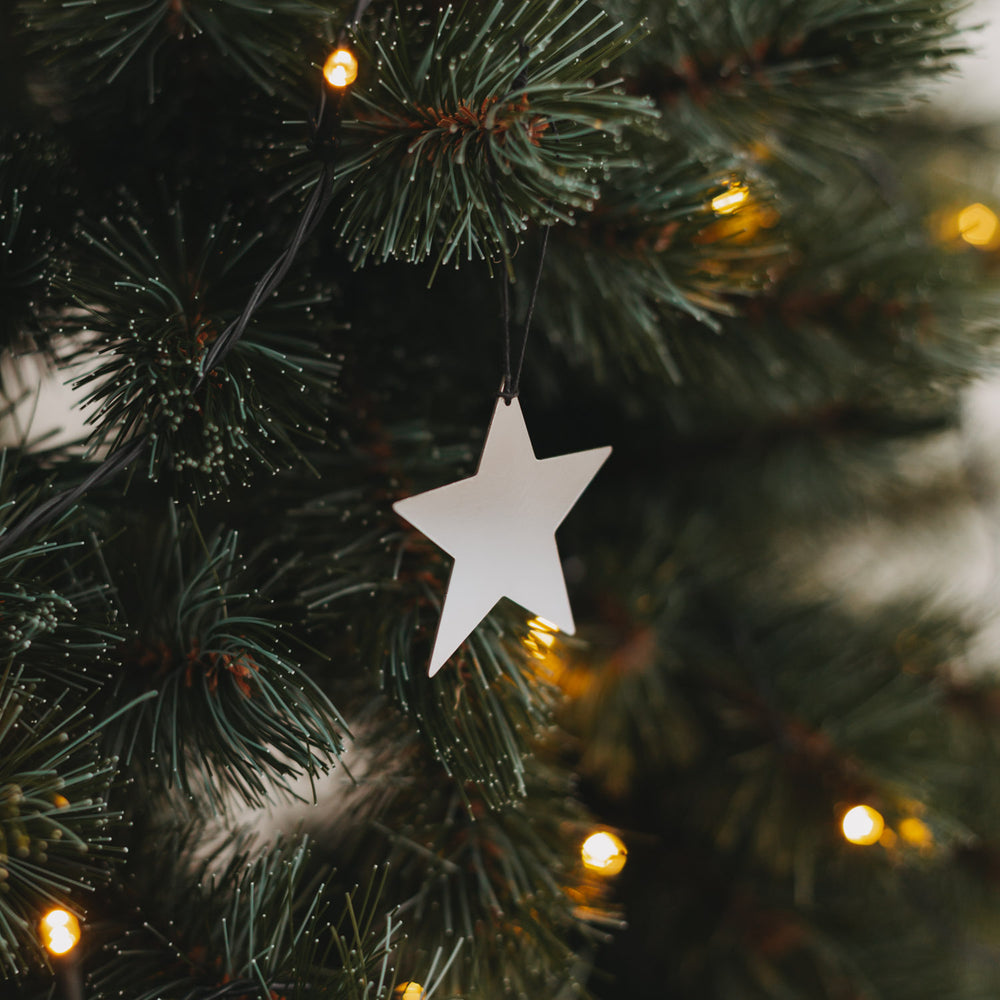 Anhänger Stern 6er Set Silber (VE = 8 Stk.)