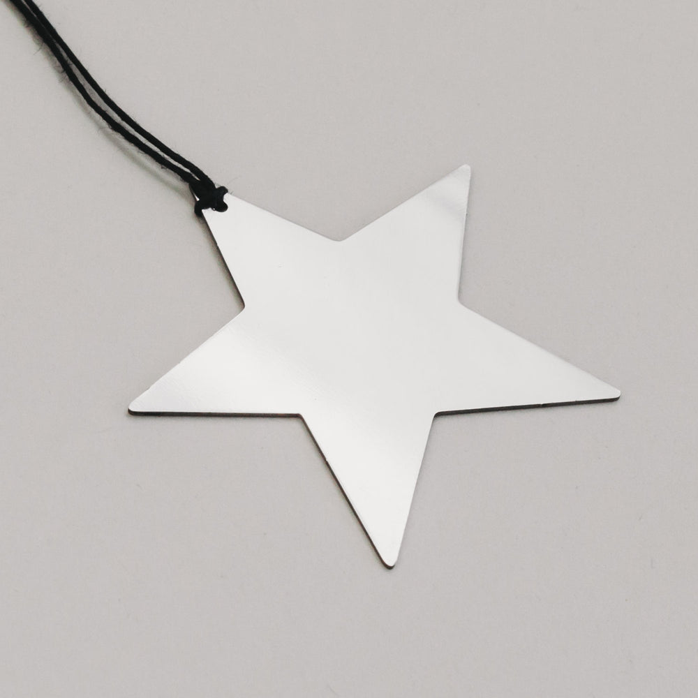 Anhänger Stern 6er Set Silber (VE = 8 Stk.)