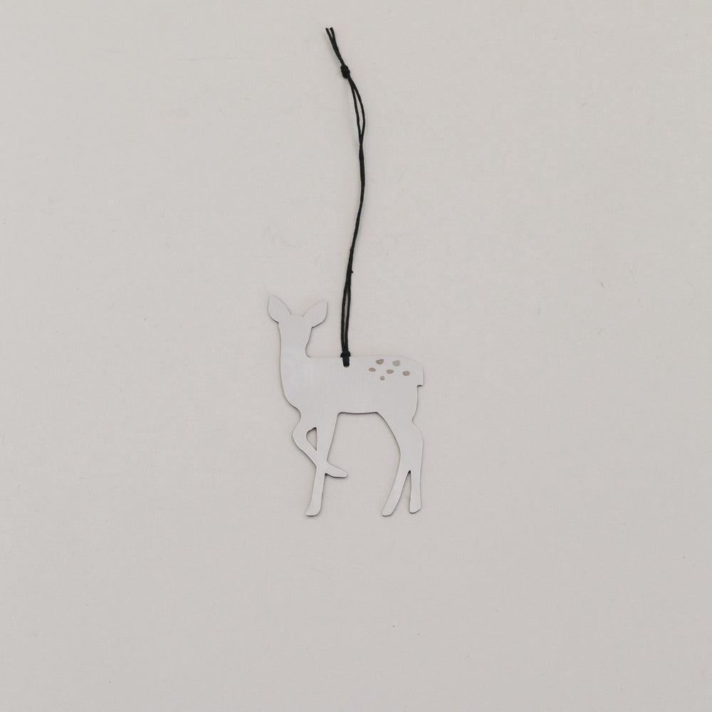 Anhänger Reh 6er Set Silber (VE = 8 Stk.)