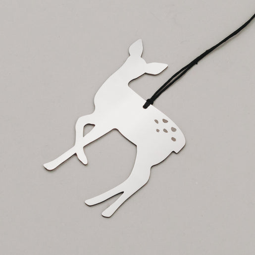 Anhänger Reh 6er Set Silber (VE = 8 Stk.)