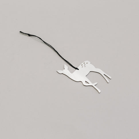 Anhänger Reh 6er Set Silber (VE = 8 Stk.)