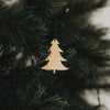 Anhänger Tanne 6er Set Gold (VE = 8 Stk.)