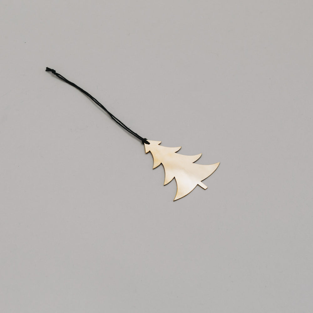 Anhänger Tanne 6er Set Gold (VE = 8 Stk.)