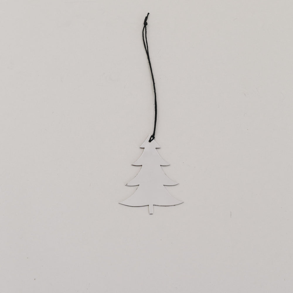 Anhänger Tanne 6er Set Silber (VE = 8 Stk.)